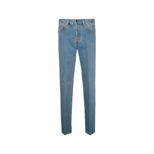 BLUE COTTON DENIM JEANS