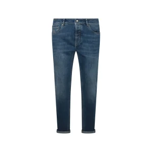 BLUE COTTON DENIM JEANS