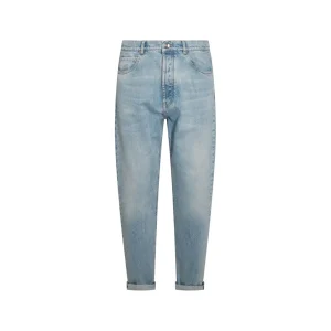 BLUE COTTON DENIM JEANS