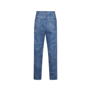 BLUE COTTON DENIM JEANS