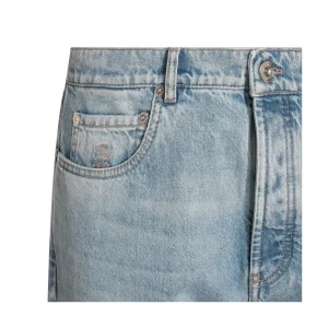 BLUE COTTON DENIM JEANS