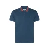 BLUE COTTON POLO SHIRT