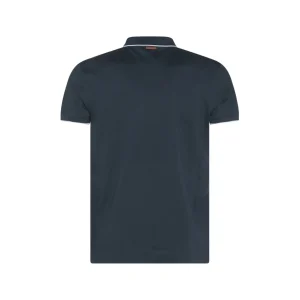 BLUE COTTON POLO SHIRT