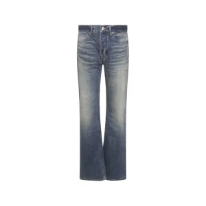 BLUE GREY COTTON DENIM JEANS