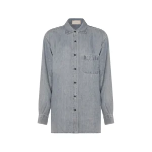 BLUE LINEN NESSON SHIRT