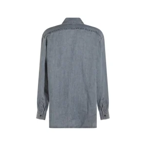 BLUE LINEN NESSON SHIRT