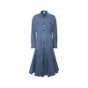 BLUE MIDI DRESS