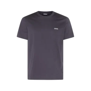 BLUE NAVY COTTON T-SHIRT