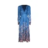 BLUE VISCOSE DRESS