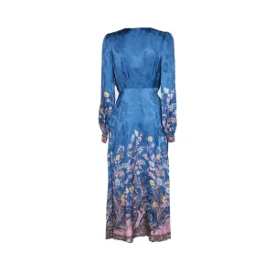 BLUE VISCOSE DRESS
