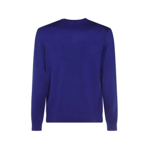 BLUE WOOL KNITWEAR