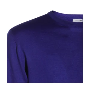 BLUE WOOL KNITWEAR