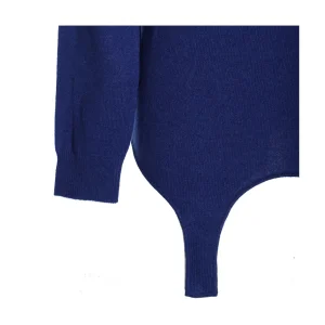 BLUE WOOL KNITWEAR