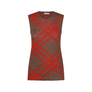 BROWN AND RED TOP