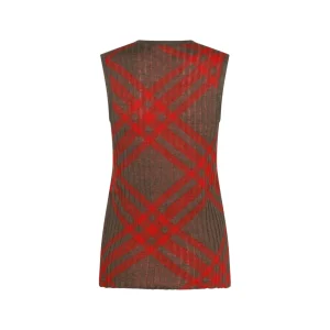 BROWN AND RED TOP