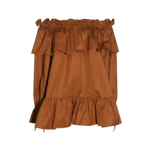 BROWN COTTON DRESS