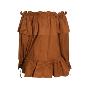BROWN COTTON DRESS