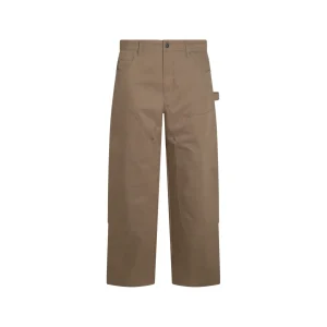 BROWN COTTON PANTS