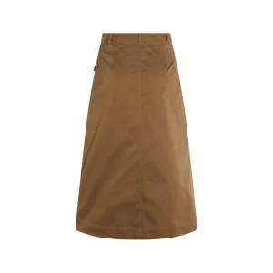BROWN COTTON SKIRT