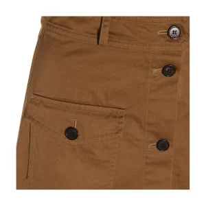 BROWN COTTON SKIRT