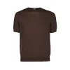 BROWN COTTON T-SHIRT