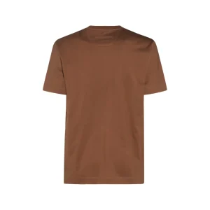 BROWN COTTON T-SHIRT