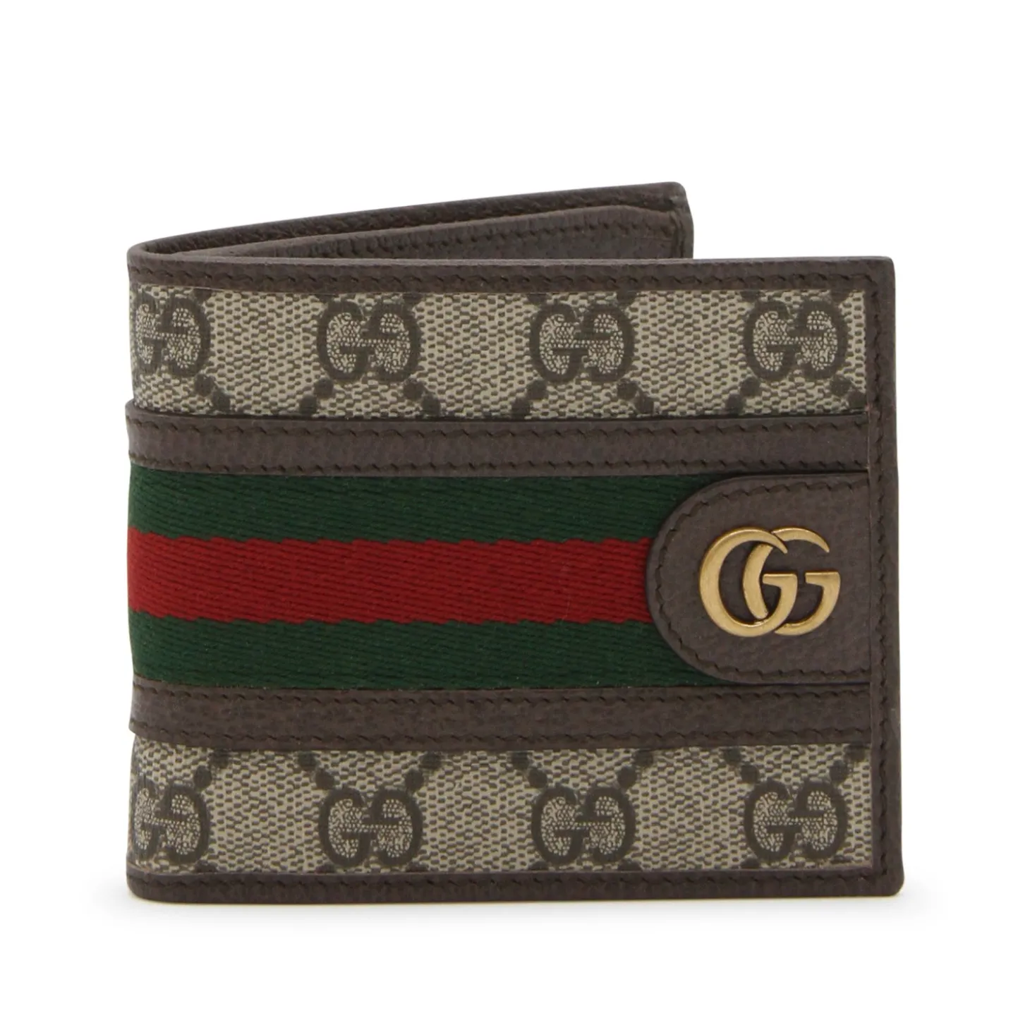 brown_leather_and_canvas__0-1.webp BROWN LEATHER AND CANVAS OPHIDIA GG WALLET