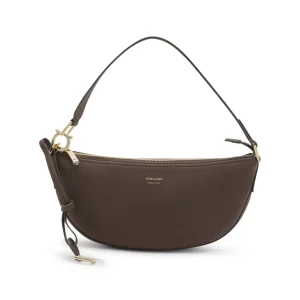BROWN LEATHER CROSSBODY BAG
