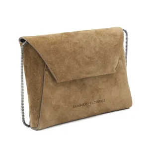 BROWN LEATHER CROSSBODY BAG