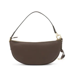 BROWN LEATHER CROSSBODY BAG