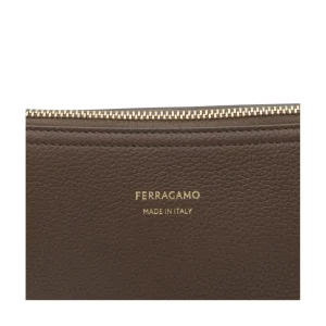 BROWN LEATHER CROSSBODY BAG