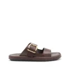 BROWN LEATHER FLATS