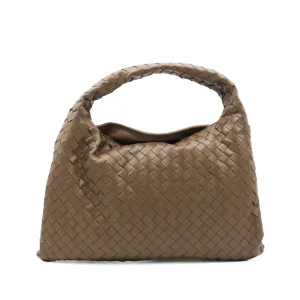 BROWN LEATHER HOP SMALL HANDLE BAG