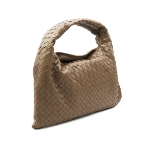 BROWN LEATHER HOP SMALL HANDLE BAG
