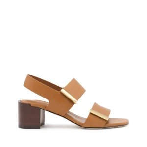 BROWN LEATHER SANDALS