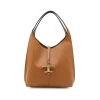 BROWN LEATHER SHOULDER BAG