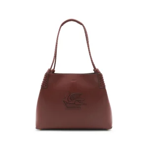 BROWN LEATHER SHOULDER BAG