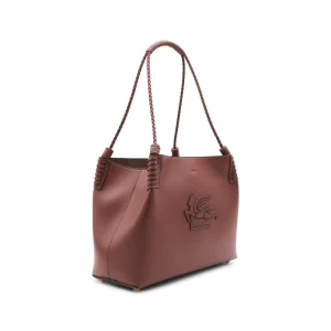 BROWN LEATHER SHOULDER BAG