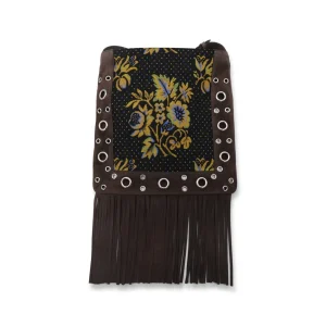 BROWN MULTICOLOR JACQUARD NELLCOTE SHOULDER BAG