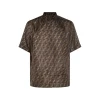 BROWN SILK SHIRT