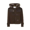 BROWN WOOL CASUAL JACKET