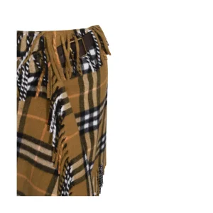 BROWN WOOL SKIRT