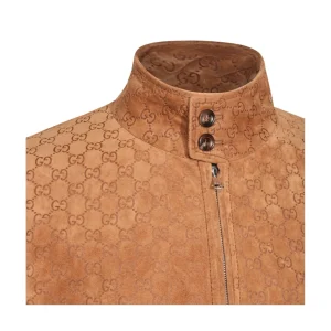 CAMEL LEATHER JACKET