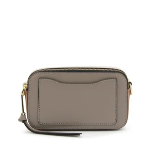 CEMENT AND MULTICOLOR LEATHER THE SNAPSHOT CROSSBODY BAG