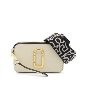 CLOUD WHITE AND MULTICOLOUR LEATHER THE SNAPSHOT CROSSBODY BAG