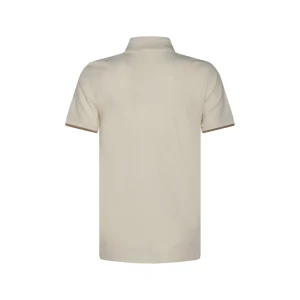 CREAM COTTON POLO SHIRT