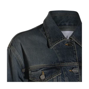 DARK BLUE COTTON DENIM JACKET