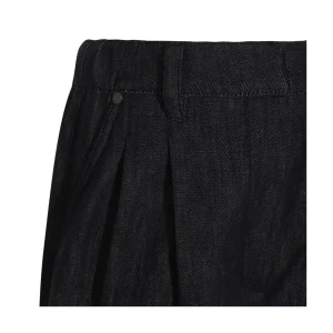 DARK BLUE COTTON SHORTS