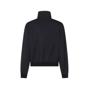 DARK BLUE WOOL CASUAL JACKET