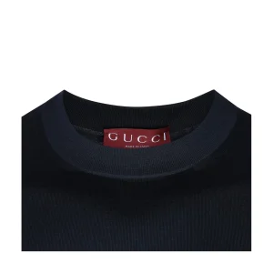 DARK BLUE WOOL KNITWEAR